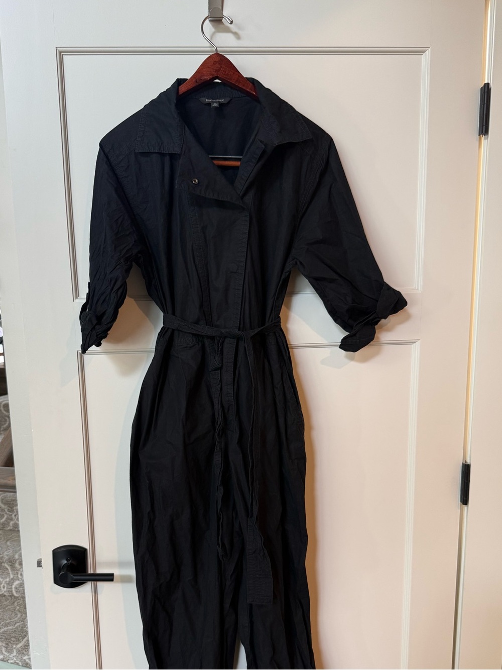 Banana Republic Black Utility Jumpsuit with Tie Waist